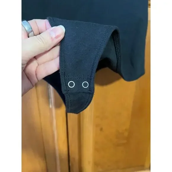 NWT Abercrombie & Fitch Women's Soft A&F Collection Sleeveless Bodysuit Black L - Picture 5 of 12